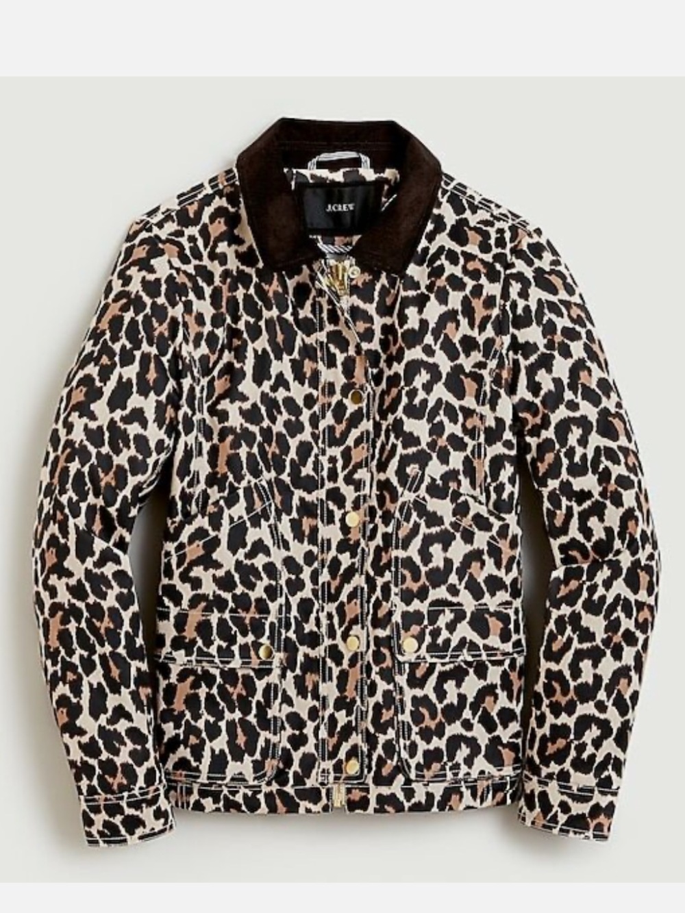 J. Crew Leopard Print Barn Jacket